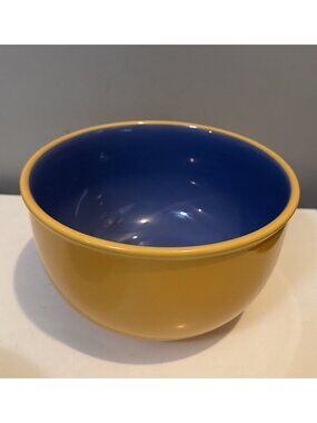Lindt Stymeist Colorway Round Serving Bowl, Light Blue & Yellow, 8 1/8" x 4 7/8"